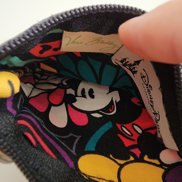 Vera Bradley Teal Floral Quilted ID Keychain Wallet - Picture 5 of 5